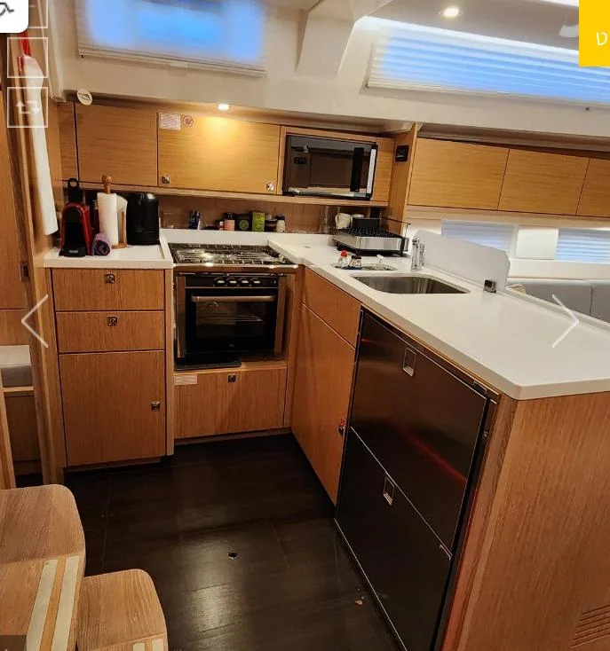 Galley aboard Manhattan