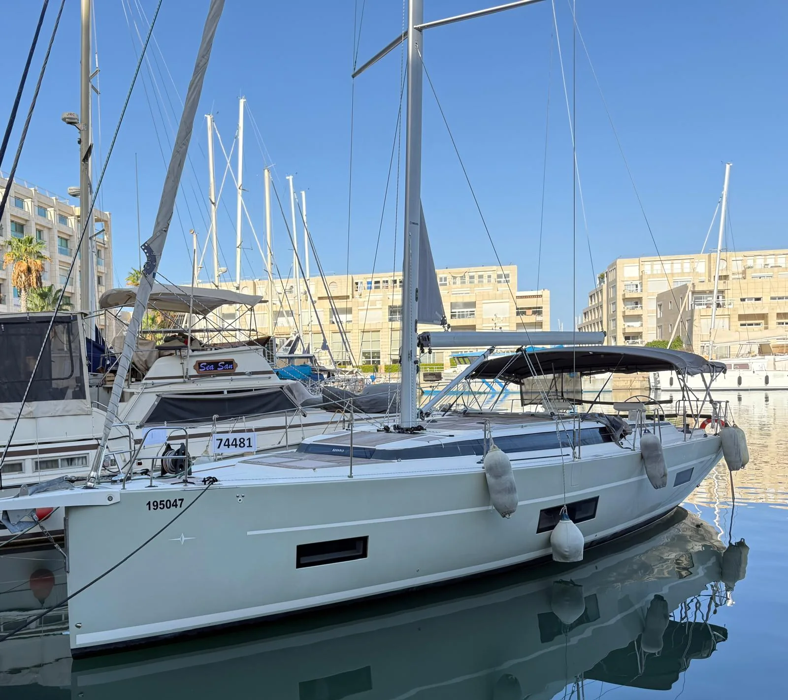 Manhattan yacht at the marina